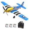 GoolRC RC Airplane, 2.4GHz 4CH Remote Control Airplane, Ready to Fly RC Plane with 6-Axis Gyro, RC Aircraft Flight Toys with One-Key Aerobatic, One-Key U-Turn for Adults and, Included 3 Batteries view 1