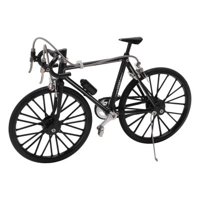 Pssopp DIY Bike Model Ornament, Erosion Alloy Material Delicate Craftsmanship Finger Mountain Bike Model for Home Desktop Decor(7.5 x 5.1in)