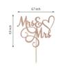 Mrs and Mrs Cake Topper,Wedding and Anniversary Cake Topper,Gay and Lesbian, LGBT Marriage Union,Love is Love (Double Sided Rose Gold Glitter) view 3