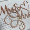 Mrs and Mrs Cake Topper,Wedding and Anniversary Cake Topper,Gay and Lesbian, LGBT Marriage Union,Love is Love (Double Sided Rose Gold Glitter) view 4
