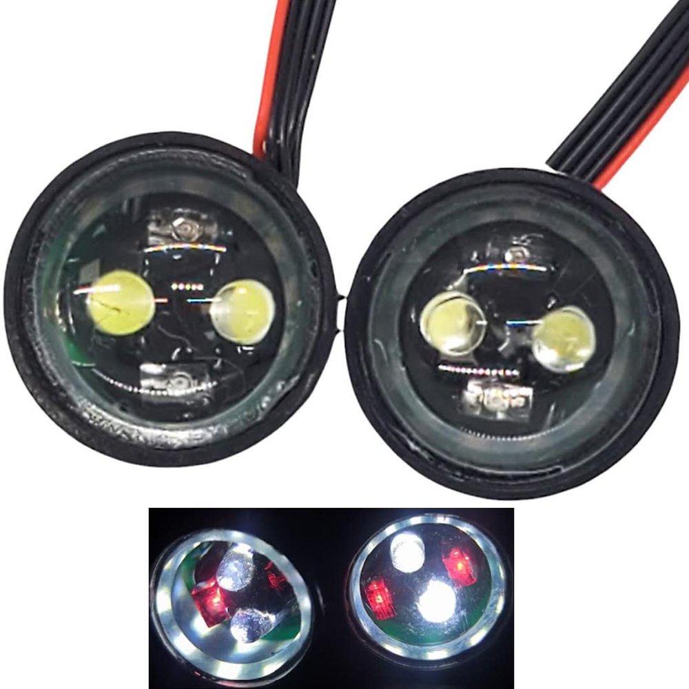 NHX RC Headlight LED Set White Ring w/Control Board / 6 Lighting Modes