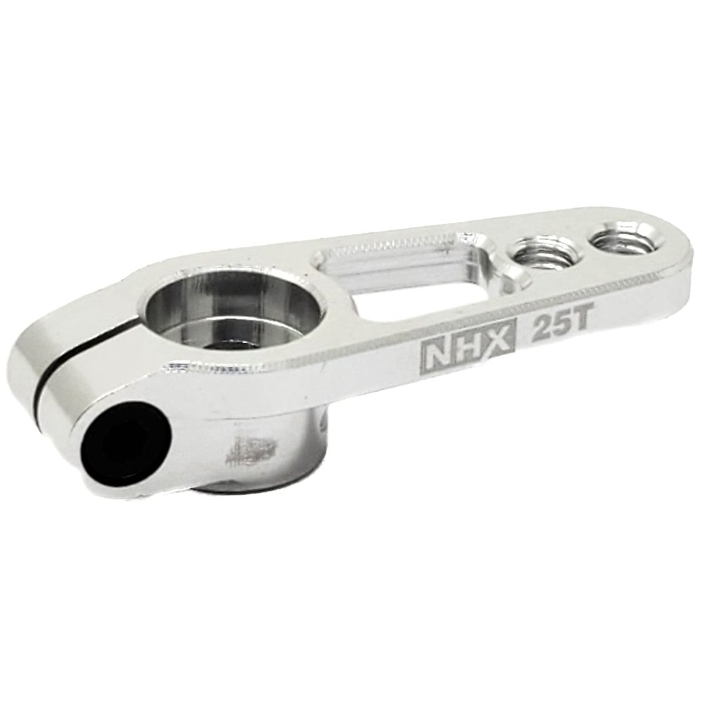 NHX RC 25T M3 CNC Aluminum Servo Horn Arms Silver fits Futaba/Savox