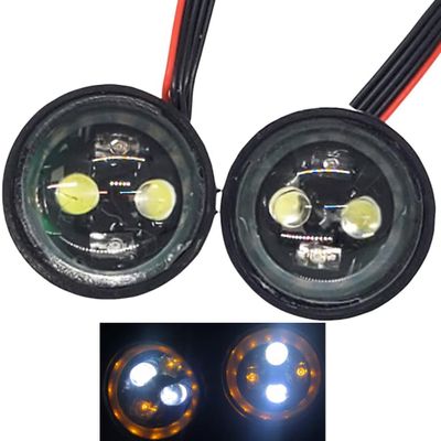 NHX RC Headlight LED Set Yellow Ring w/Control Board / 6 Lighting Modes