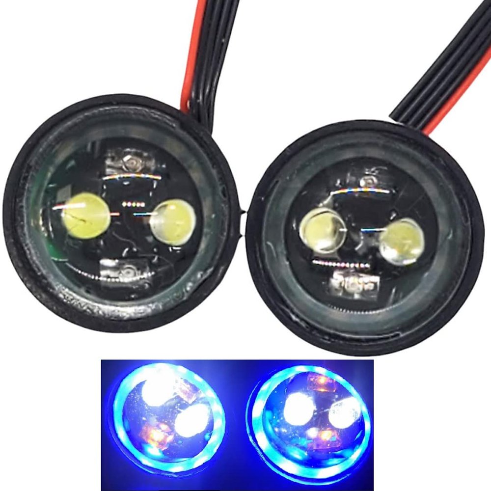 NHX RC Headlight LED Set Blue Ring w/Control Board / 6 Lighting Modes