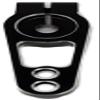 NHX RC 25T M3 CNC Aluminum Servo Horn Arms Black fits Futaba/Savox view 2