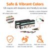 Amazon Basics Crayons with Sharpener, 128 Count (2 Pack of 64) view 2