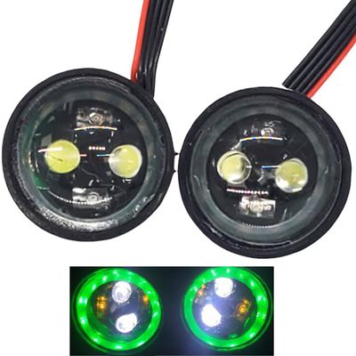 NHX RC Headlight LED Set Green Ring w/Control Board / 6 Lighting Modes