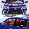 Diecast car Model 1/24 Scale - Zinc Alloy Pull Back Toy car with Sound and Light, Collectible Toys Vehicle for Adults and Boys Girls (Blue) view 4
