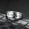Spinner Rings for Anxiety Fidget Band Rings Black Moon Star Rotatable Titanium Stainless Steel Fidget Band Rings for Women Wave Ring Celtic Stress Relieving Reduce Anxiety-7 view 4