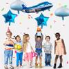31inch Large Airplane Blue Party Decoration Airplane Balloon Birthday Party Supplies (Two airplanes) view 3