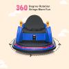 JOYMOR Kids Bumper Car, 6V Electric Bumper Vehicle w/Remote Control, Flashing LED Lights & 360 Degree Spin, 2 Driving Modes, Music, Safety Belts, for Boys and Girls - Blue view 2