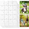12 Sets Blank White Jigsaw Puzzles,Sublimation Puzzle Craft,White DIY Custom Puzzle for Heat Press Thermal Transfer Puzzle Craft(A5-20 Style) view 1