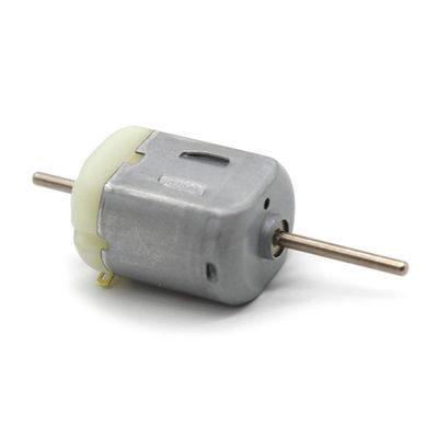 17.5mm Long Shaft Carbon Brush Motor Dual Axis, Mini Motor, Dc Motors, 130 Dc Motor, 12 Volt Motors, Electric Dc Motor Kit (Color : Silver Back Cover)