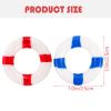 10pcs Mini Life Ring Miniature Swimming Ring Nautical Life Wood Decor Marine Theme Decorative Ornaments Miniatures Decoration Preserver Decoration view 3