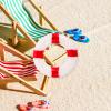 10pcs Mini Life Ring Miniature Swimming Ring Nautical Life Wood Decor Marine Theme Decorative Ornaments Miniatures Decoration Preserver Decoration view 4