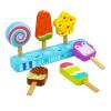 Wooden Ice Cream Toy for Kids, Toddler Pretend Play Food Ice Lolly Pops Set, Preschool Educational Toys and Gifts for Kids Age 3 4 5 6 Years Old view 1