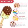 Wooden Ice Cream Toy for Kids, Toddler Pretend Play Food Ice Lolly Pops Set, Preschool Educational Toys and Gifts for Kids Age 3 4 5 6 Years Old view 4