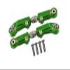 6pc setUpgrades Aluminum+Stainless Steel Adjustable Front Steering Tie Rod Team CORALLY 1/10 SKETER XL4S Brushless Moster Truck C-00191 RC Cars by GPM (Green) view 1