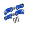6pc setUpgrades Aluminum+Stainless Steel Adjustable Front Steering Tie Rod Team CORALLY 1/10 SKETER XL4S Brushless Moster Truck C-00191 RC Cars by GPM (Blue) view 1