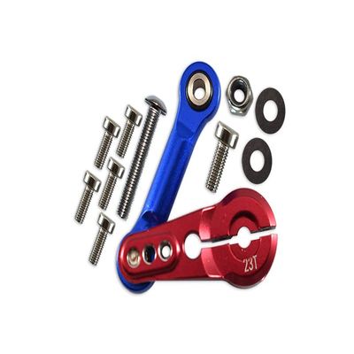 12pc Set Upgrades Aluminum Tie Rod+23T Servo Horn ARRMA 1/8 KRATON ARA106040T1/T2 RC Cars by GPM (Black)