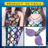 3 Sets Mermaid Doll Accessories Clothes Tail Dress Set Colorful Bikini Swimwear for 11.5-12 Inch Doll(Cute Style,Blue, Pink, Purple) view 4