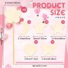 Chinco 55 Piece Princess Wands Kit Include Wooden Wands for Crafts, Gem Stickers, Ribbons, Foam Princess Tiaras and Wooden Crowns DIY Heart Butterfly Moon Wand Make Your Own Princess Wand for Kid Girl view 3