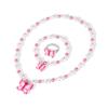 Msnailfly Butterfly Stretch Necklace & Bracelet Set, Girls' Butterfly Jewelry for Little Princesses (B) view 2