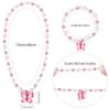 Msnailfly Butterfly Stretch Necklace & Bracelet Set, Girls' Butterfly Jewelry for Little Princesses (B) view 3