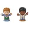 F-Price Toy Figure Pack - Story Starter Figure Set - HBW63 - Barista and Customer Figures Blue, Brown, Green view 1