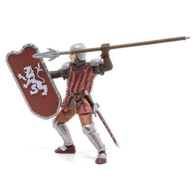 PAPO - Knight with Javelin - Realistic Figurine - for Ages 3+ - Medieval Fantasy Collection - Hand Painted - Highly Detailed - Durable and Educational - Gift Idea - Collectable - Knight with Javelin