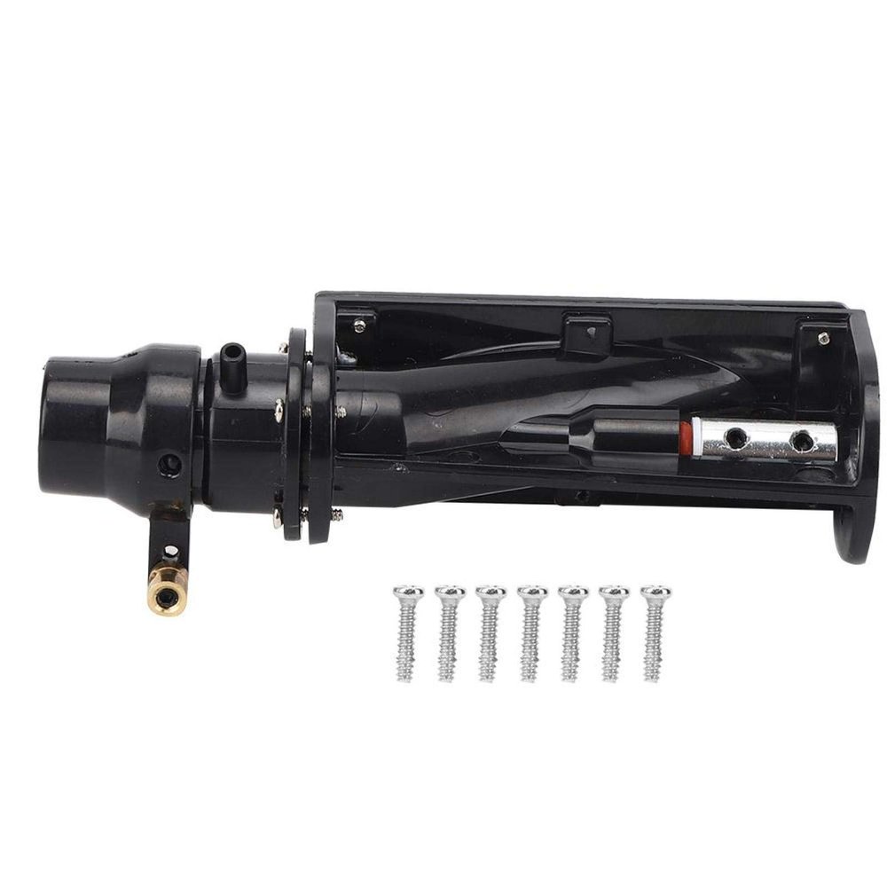 RC Boat Thruster Jet Pump Set, Waterproof Low Noise Module, 6 12V (Black)