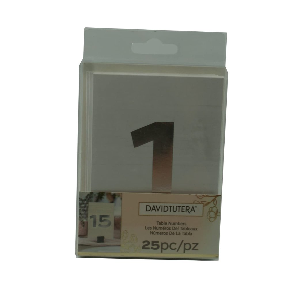 25PC Table Number Cards