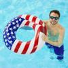Swimline 36" Inflatable American Flag Swimming Pool & Lake Tube Float (16 Pack) view 4