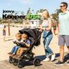 Joovy Kooper RS2 Lightweight Travel Double Stroller Featuring Dual Snack Trays, One-Handed Fold, Multi-Position Reclining Seats, Adjustable Leg Rests, and 2 Zippered Pockets for Storage view 2