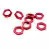 8X Alloy 17mm Wheel Nut for Arrma 6S Notorious Kraton Outcast Typhon Senton Talion Mojave Infraction Limitless Felony Upgrade Parts (Red) view 2