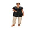 On the Plus Side Grey Short Sleeve Plus Size Baby Doll Top Size 7X (42W-44W) view 1