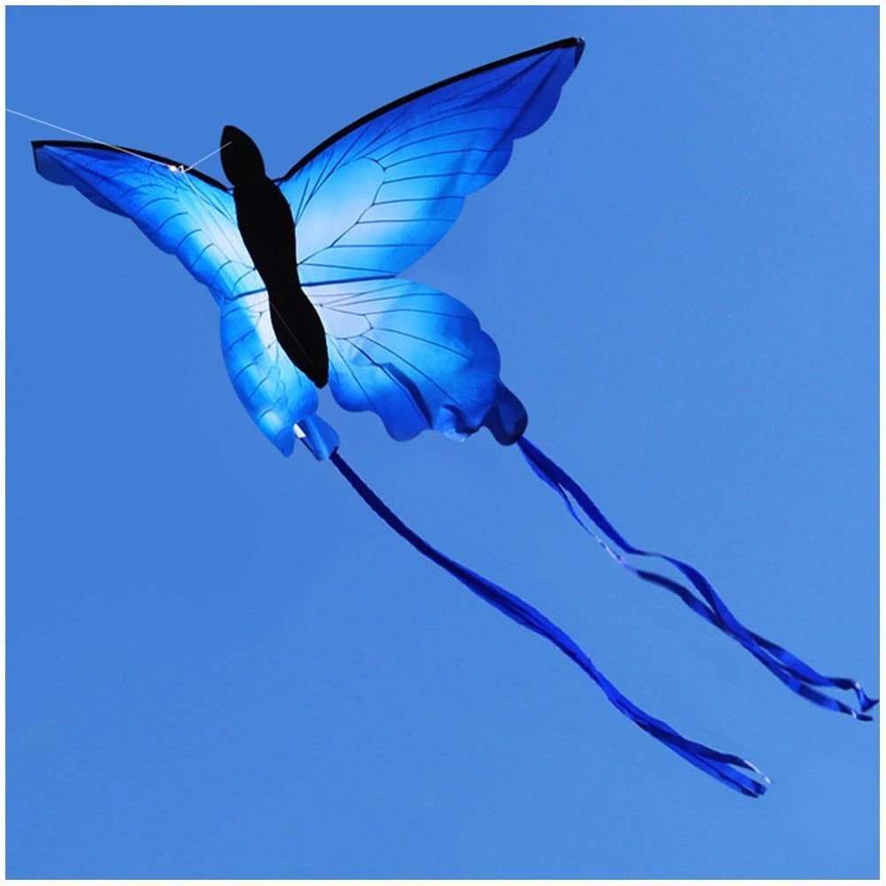 1.5M Butterfly Kite with 100M Flying Line and Spool, Easy to Fly and Convenient to Carry As a Gift for Kids LSDRALOBBEB 0401(Color:A,Size:)