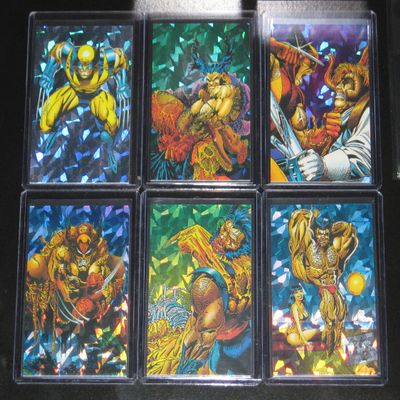 1992 Wolverine 'from Then 'Till Now' II Prism Set of 6 Cards, Marvel