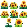 8 Pieces Sunflower Party Honeycomb Centerpieces Table Decorations Sunflower Supplies Sun Flowers Party Table Decor Sunflower Party Decorations Party Table Topper for Sunflower Themed Party view 1