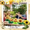 8 Pieces Sunflower Party Honeycomb Centerpieces Table Decorations Sunflower Supplies Sun Flowers Party Table Decor Sunflower Party Decorations Party Table Topper for Sunflower Themed Party view 3