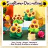 8 Pieces Sunflower Party Honeycomb Centerpieces Table Decorations Sunflower Supplies Sun Flowers Party Table Decor Sunflower Party Decorations Party Table Topper for Sunflower Themed Party view 4
