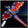 1.6M Dinosaur Kite Easy to Assemble and Fly Kite, Can Take Off Even in Low Wind, Suitable Flying Kite for Boys and Girls LSDRALOBBEB 0401(Color:D,Size:) view 1