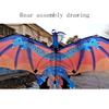 1.6M Dinosaur Kite Easy to Assemble and Fly Kite, Can Take Off Even in Low Wind, Suitable Flying Kite for Boys and Girls LSDRALOBBEB 0401(Color:D,Size:) view 3
