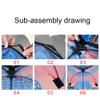 1.6M Dinosaur Kite Easy to Assemble and Fly Kite, Can Take Off Even in Low Wind, Suitable Flying Kite for Boys and Girls LSDRALOBBEB 0401(Color:D,Size:) view 4