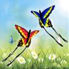 1.5M Butterfly Kite is a Flying Kite for Boys and Girls, Easy to Assemble and Fly, Can Take Off Even in Low Wind LSDRALOBBEB 0401(Color:C,Size:) view 4
