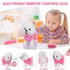 WorWoder Electronic Singing Walking and Barking Plush Dog Toy Interactive Puppy Dog with Remote Control Leash for Kids Toddler Gifts Birthday Girls Boys view 2