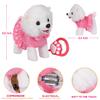 WorWoder Electronic Singing Walking and Barking Plush Dog Toy Interactive Puppy Dog with Remote Control Leash for Kids Toddler Gifts Birthday Girls Boys view 3