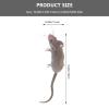 Generic 5pcs Mouse Toy Terror Mouse Figurines Rats Mouse Action Model Lifelike Mouse Toy Halloween Joke Prank Gift for Boys Girls Kids Toddlers, 10x1.5cm view 2
