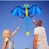 1.6M Dinosaur Kite with 100M Flying Line and Spool, Easy Grip Handle, Kids Beginner Kite Easy to Assemble and Fly LSDRALOBBEB 0401(Color:C,Size:) view 2