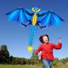 1.6M Dinosaur Kite with 100M Flying Line and Spool, Easy Grip Handle, Kids Beginner Kite Easy to Assemble and Fly LSDRALOBBEB 0401(Color:C,Size:) view 3